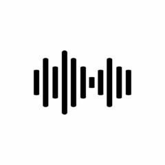 Sound wave equalizer Music design isolated on white background. Vector Illustration