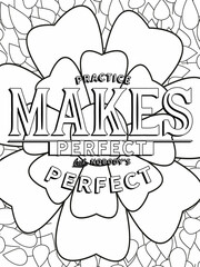 Life is good. Quote coloring page. Affirmation coloring. Vector illustration.