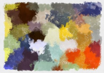 Illustration style background image abstract pattern various vibrant colors watercolor style illustration impressionist painting.