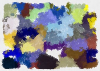 Illustration style background image abstract pattern various vibrant colors watercolor style illustration impressionist painting.