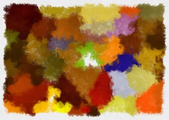 Illustration style background image abstract pattern various vibrant colors watercolor style illustration impressionist painting.