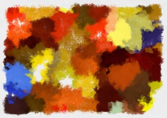 Illustration style background image abstract pattern various vibrant colors watercolor style illustration impressionist painting.