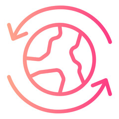 world gradient icon