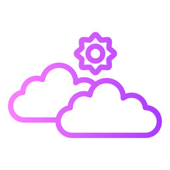 cloudy gradient icon