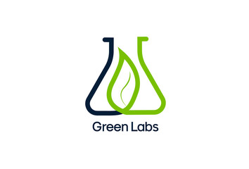 natural lab logo designs concept, science and medicine creative symbol, eco lab logo template