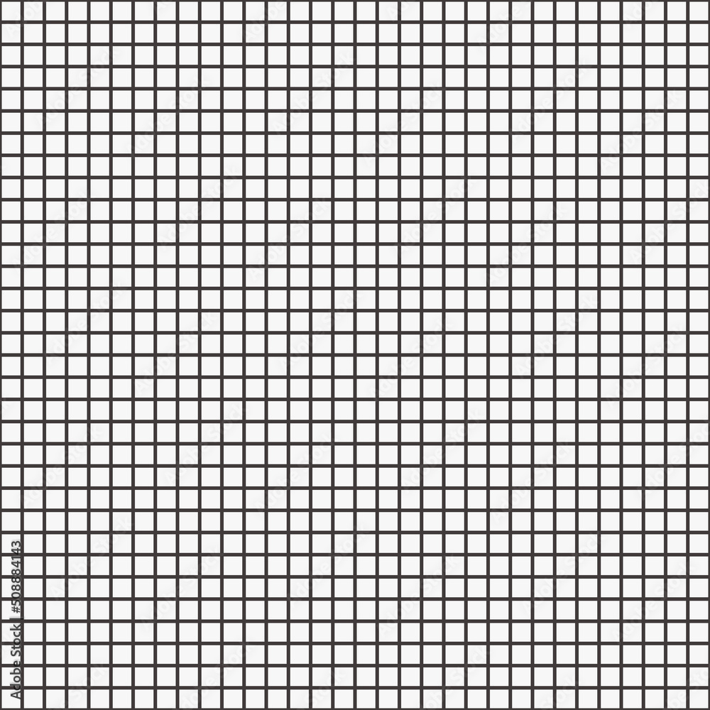 Aufkleber The grid is primitive of simple cells. Vector seamless grid.