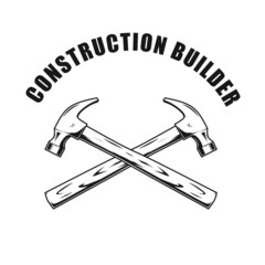 construction builder logo concept