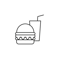 Restaurant, Food, Kitchen Thin Line Icon Vector Illustration Logo Template. Suitable For Many Purposes.