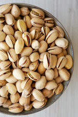Roasted and Salted Pistachio in Shell. Close-up.