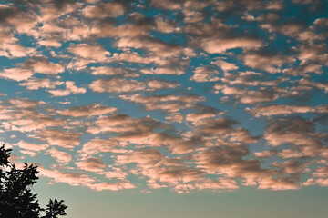 sunset in the sky
