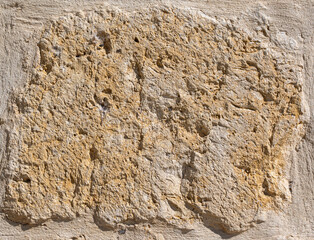 Fondo y textura de piedra caliza con bordes de cemento