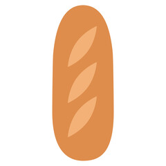 フランスパンのイラスト（ベクター）