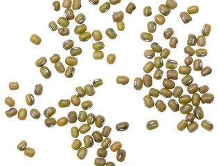 Mung beans isolated on white background.