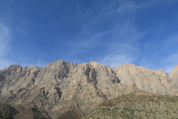 mountains and clouds