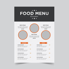 Minimal Food Menu Template