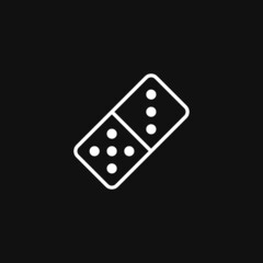 Domino icon on grey background
