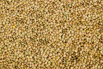 Natural,Dry Green Lentil Background,flat layout.