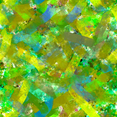 Abstract geometric multicolor layered seamless texture with transparent interlacing stripes