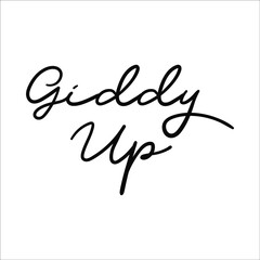 giddy up design eps