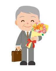 定年退職の男性会社員