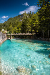 Triglavska Bistrica river in Slovenia