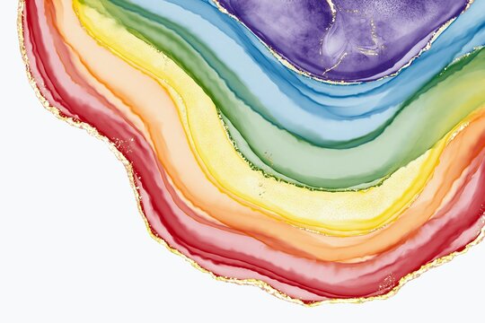 Rainbow curve abstract background