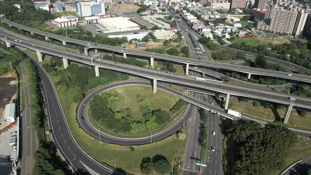 Taiwan Highway Interchange and Buildings