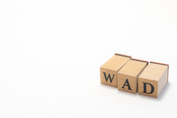 英単語　ブロック　アルファベット　English　WAD