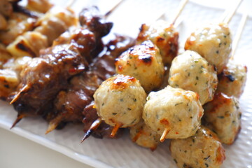 焼き鳥の盛り合わせ