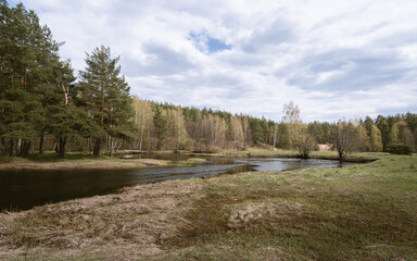 A river in early spring