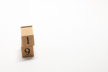 数字　ナンバー　Number　ブロック　19