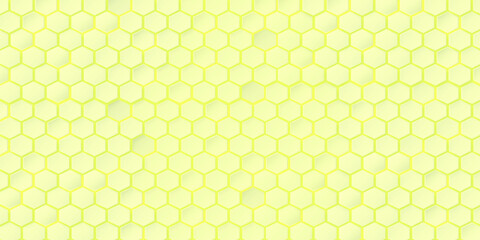 Yellow background and white hexagon