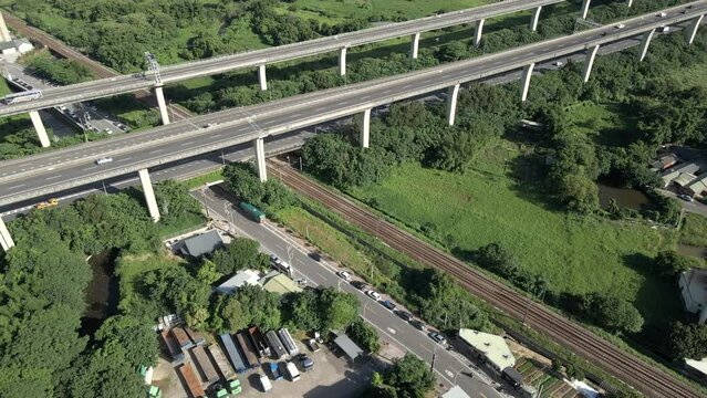 Taiwan Highway Interchange and Buildings