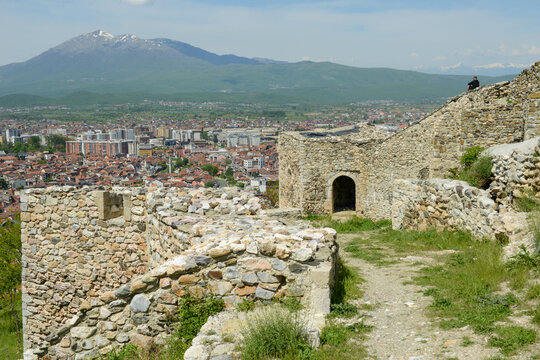 Fortress over the town of Prizren in Kosovo