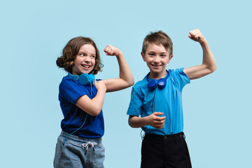  Children Showing Off Biceps