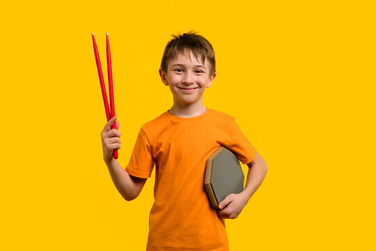 Drummer boy in studio