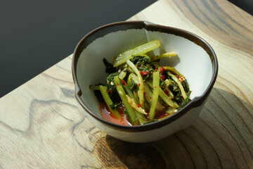 Young Summer Radish Kimchi is a type of Korean kimchi, made from young radish.