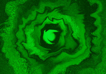 Fondo abstracto circular irregular verde. Flor verde - obrazy, fototapety, plakaty