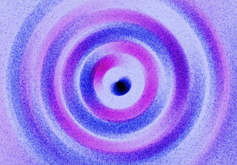 Fondo abstracto azul y fucsia de círculos concéntricos. Bandera bisexual con círculos concéntricos