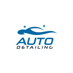 Car automotive detailing service logo design