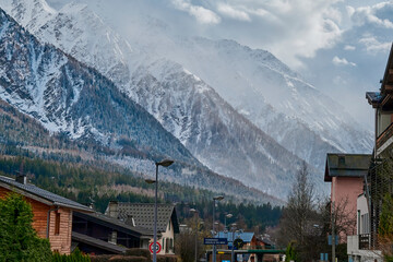 Chamonix-Mont-Blanc town, France