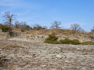 Landschaft im Naturschutzgebiet Rammersberg bei Karlstadt, Landkreis Main-Spessart, Unterfranken,...