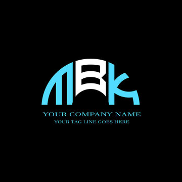 MBK letter logo creative design with vector graphic