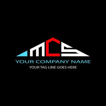 MCS letter logo creative design with vector graphic