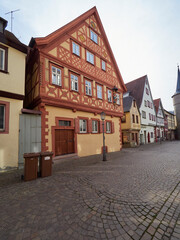 Historischer Ortskern von Karlstadt am Main, Landkreis Main-Spessart, Unterfranken, Bayern, Deutschland