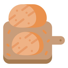 bread flat icon