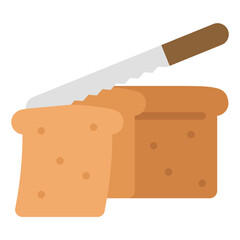 bread flat icon