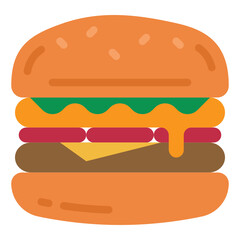 burger flat icon