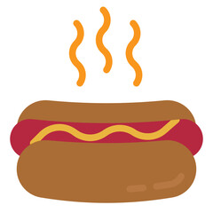 hotdog flat icon
