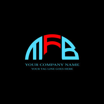 MFB letter logo creative design with vector graphic